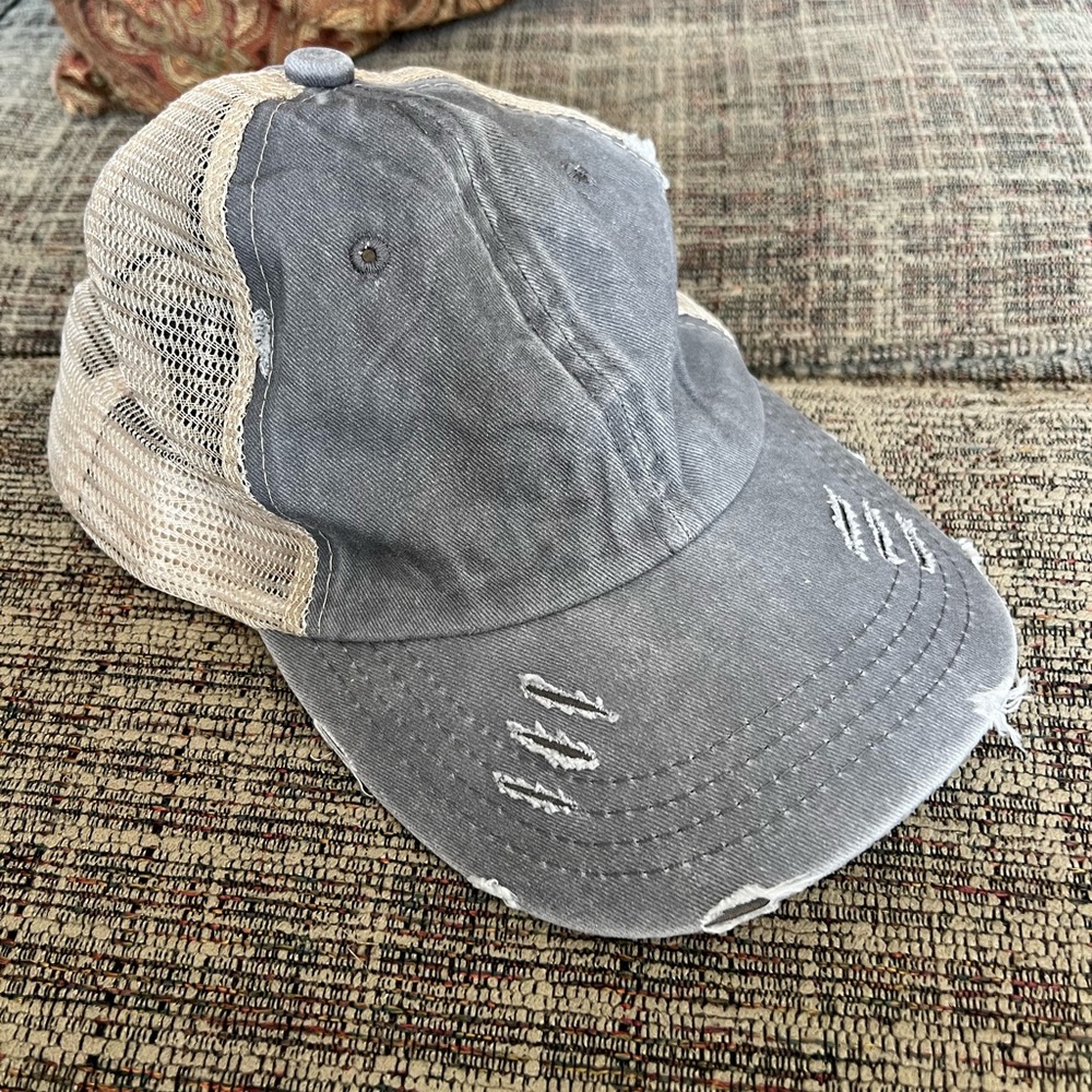 Gray Baseball Hat